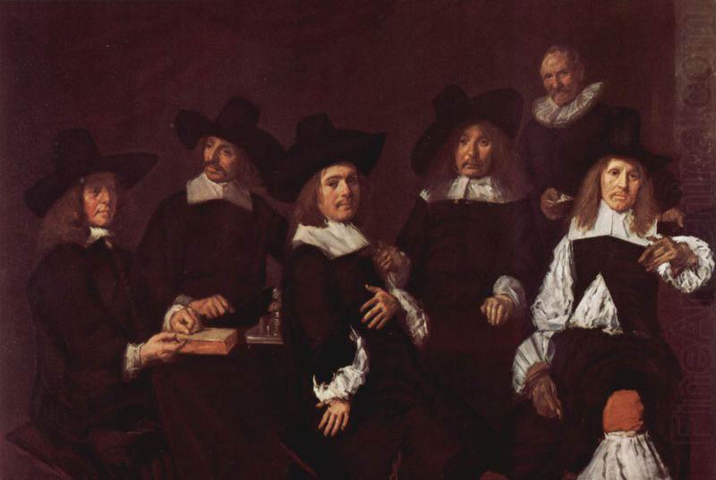 Gruppenportrat der Regenten des Altmannerhospitzes in Haarlem, Frans Hals